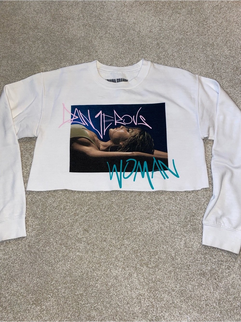 Ariana Grande Dangerous Woman Crop Sweatshirt